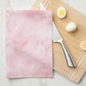 Girly Pink Abstract Theedoek (Quarter Fold)