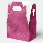 Girly Pink Abstracte Glitz Glam Glitter Bedankdoosjes (Geopend)