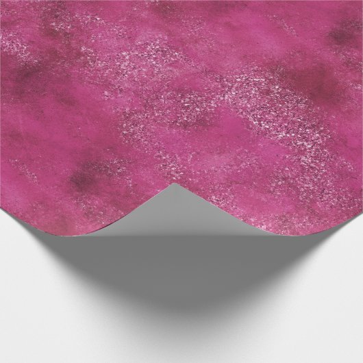 Girly Pink Abstracte Glitz Glam Glitter Cadeaupapier (Hoek)