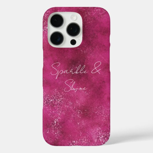 Girly Pink Abstracte Glitz Glam Glitter Case-Mate iPhone Case (Achterkant)