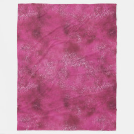 Girly Pink Abstracte Glitz Glam Glitter Fleece Deken
