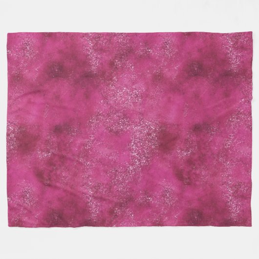 Girly Pink Abstracte Glitz Glam Glitter Fleece Deken (Voorkant (Horizontaal))