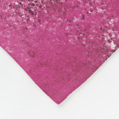 Girly Pink Abstracte Glitz Glam Glitter Fleece Deken (Hoek)