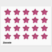 Girly Pink Abstracte Glitz Glam Glitter Ster Sticker (Vel)