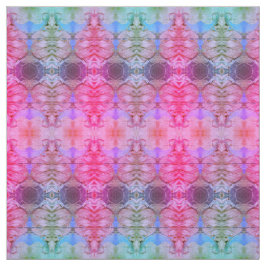 Girly Pink Abstracte Waterverf Boho Pattern Stof