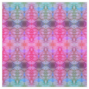 Girly Pink Abstracte Waterverf Boho Pattern Stof
