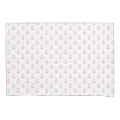 Girly Pink Anchors Pattern Kussensloop (Voorkant)