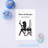 Girly Pink and Black Beauty Boutique Special Event Flyer (Enkel)