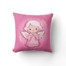 Girly Pink Angel met naam | Kinder Rugtas