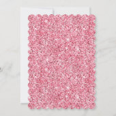 Girly Pink Aqua Champagne Gouden Rozen Kaart (Achterkant)