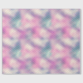 Girly Pink Aqua Gold Zeemeermin Cadeaupapier (Vlak)