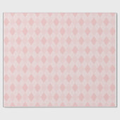 Girly Pink Argyle Diamond Pattern Cadeaupapier (Vlak)
