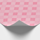 Girly Pink Argyle Diamond Pattern Cadeaupapier (Hoek)