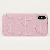 Girly PInk Baby Carriage Floral Case-Mate iPhone Case (Achterkant (horizontaal))