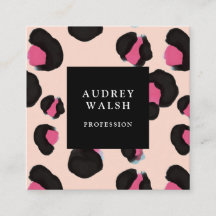 Girly Pink Back Blush Leopard print