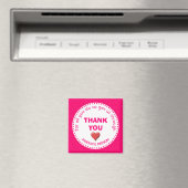 Girly Pink BEDANK JE Geweldige persoon Magneet (Insitu (Vaatwasser))