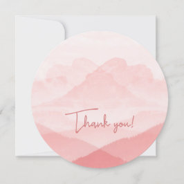 Girly Pink Bedankt Feestdagenkaart