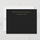 Girly Pink Black Gold Wedding (Achterkant)