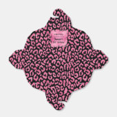 Girly Pink Black Leopard Spots for Box Bedankdoosjes (Uitgevouwen)