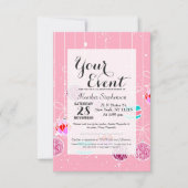 Girly Pink Blauwgroen Glam kerstversieringen en sn Kaart (Voorkant)