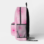 girly Pink Bloemen vrouwelijk Trendy Boho Bedrukte Rugzak (Rechts)