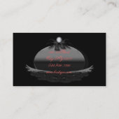 Girly Pink bloemensalon  Paris mode Visitekaartje (Achterkant)