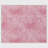 Girly Pink Blush Glitter Leopard Print     Cadeaupapier (Vlak)