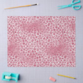 Girly Pink Blush Glitter Leopard Print       Tissuepapier (Craft)