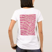 Girly Pink Blush Glitter Zebra Pattern             T-shirt (Achterkant)