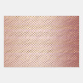 Girly Pink Blush Gold Ombre Leopard Print Inpakpapier Vel (Voorkant 3)