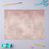 Girly Pink Blush Gold Ombre Leopard Print Tissuepapier (Craft)