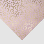 Girly Pink Blush Gold Ombre Leopard Print Tissuepapier (Detail)