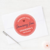 Girly Pink Blush Jar Labels Handgeschreven script (Envelop)