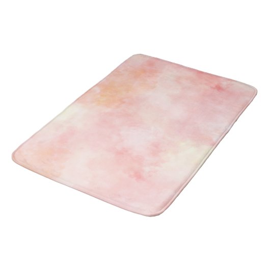 Girly Pink Blush Peach Badmat (Gekanteld)