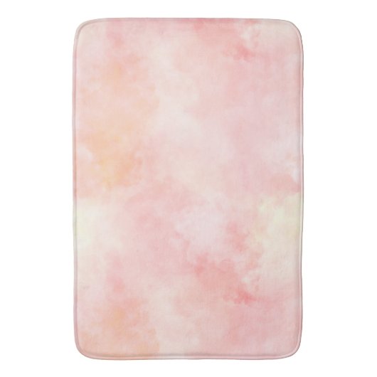 Girly Pink Blush Peach Badmat (Voorkant Verticaal)