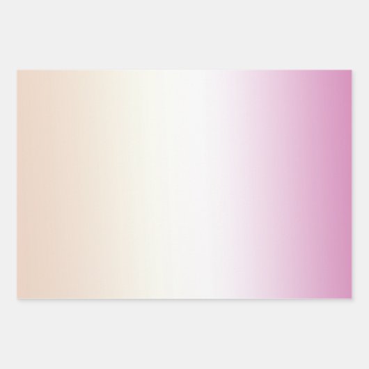 Girly Pink Blush Peach Glam Leopard Print Tie kleu Inpakpapier Vel (Voorkant 2)