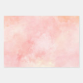 Girly Pink Blush Peach Gold Luipaard Print Inpakpapier Vel (Voorkant 2)