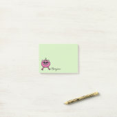 Girly Pink Bonjour Post-it® Notes (Op bureau)
