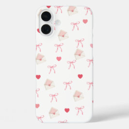 Girly Pink Bow en Hart iPhone Case – Schattigee st