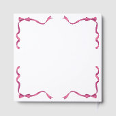 Girly Pink Bow Gefeliciteerd Afstuderen Gastenboek (Achterkant)