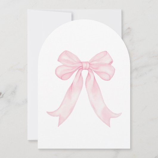 Girly Pink Bows Shiny Disco Ball Vrijgezellenfeest Kaart (Achterkant)