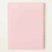 Girly Pink Breien Hart Handen Tekening Planner (Achterkant)