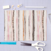 Girly Pink Brown Leopard Print Birthday Tissuepapier (Craft)