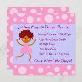 Girly Pink Bubbles Dance Overweging Kaart (Voorkant / Achterkant)