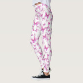 Girly pink butterfly whimsical patterned leggings (Links)