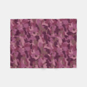 Girly Pink Camo Blanket Militaire Camouflage Fleec Fleece Deken (Voorkant (Horizontaal))