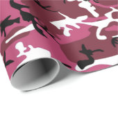 Girly Pink Camo Cadeaupapier (Rol Hoek)