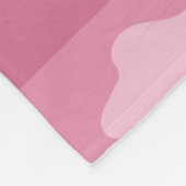 Girly Pink Camo Camouflage Monogram Naam Fleece Deken (Hoek)