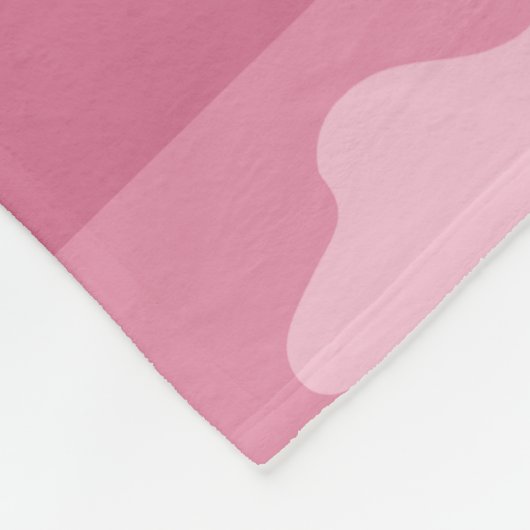 Girly Pink Camo Camouflage Monogram Naam Fleece Deken (Hoek)