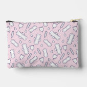 Girly Pink Cartoon Pad naam eerste periode Etui (Achterkant)